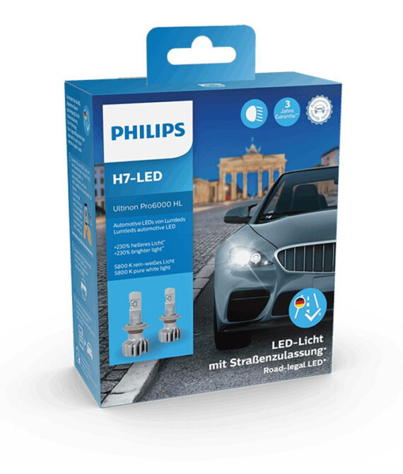 Philips Scheinwerferlampe H7LED Pro 6000 12V 15W