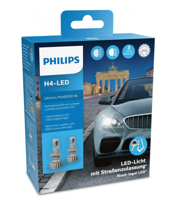 Philips Scheinwerferlampe H4LED Pro 6000 12V 21W